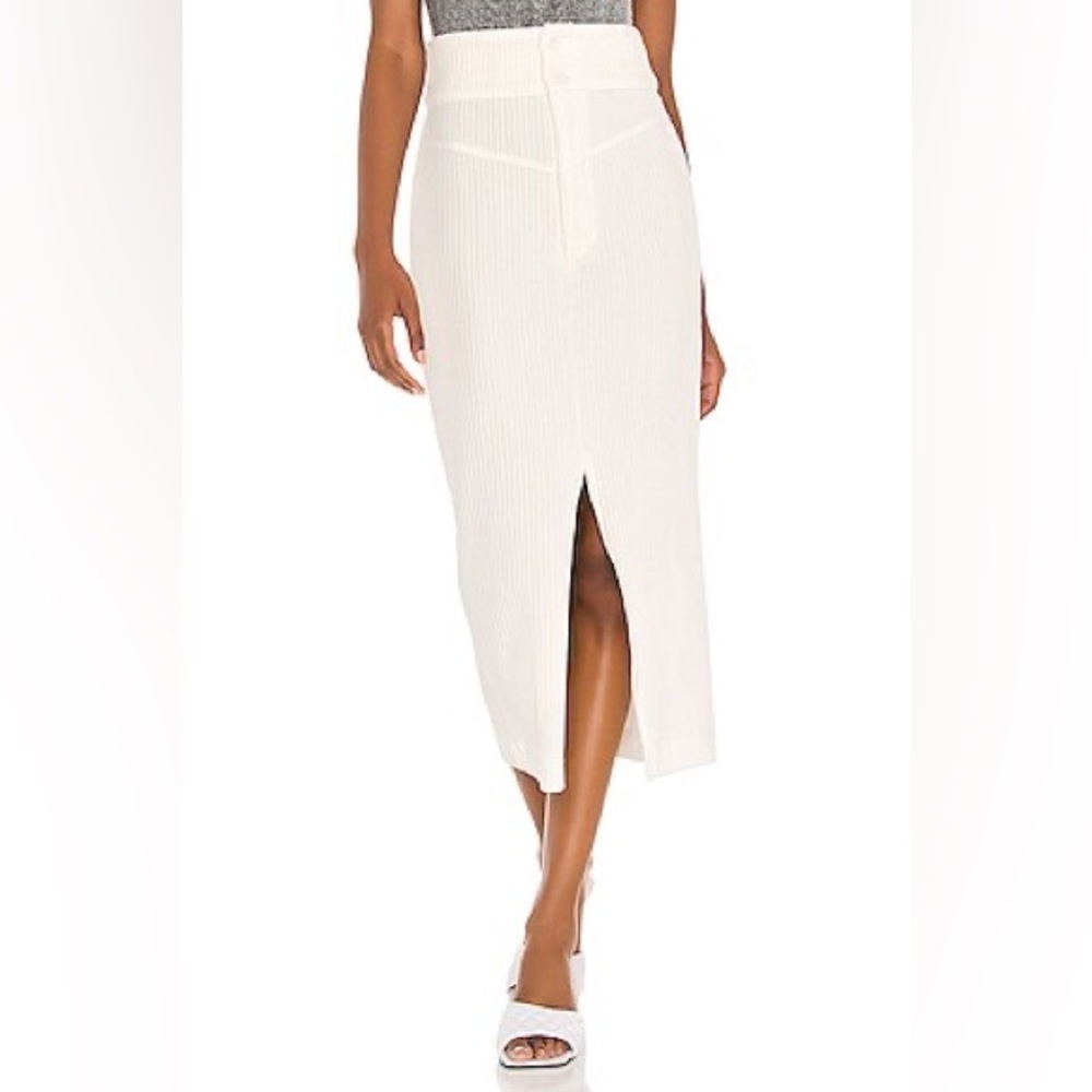 Free People Sz M Roxy Ribbed Skirt